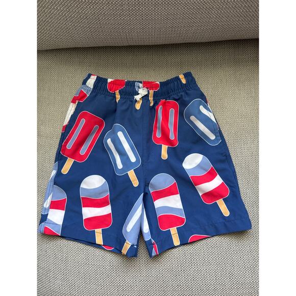 Millie &‎ Maxx | Red White & Blue Popsicle swim trunks size 4 - Picture 1 of 6